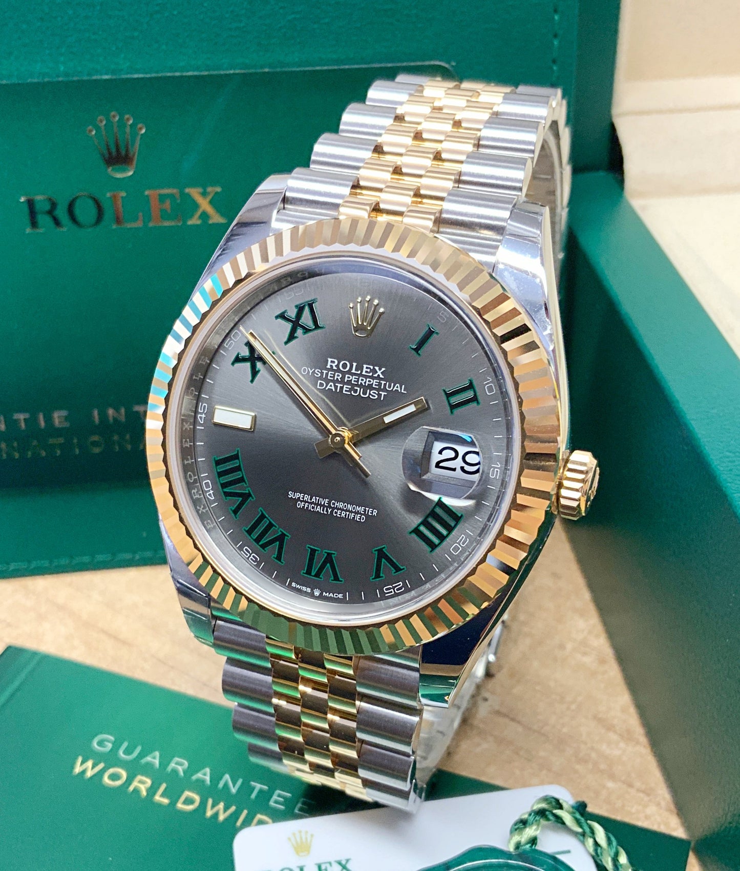 ROLEX DATEJUST 41 WIMBLEDON TWO-TONE