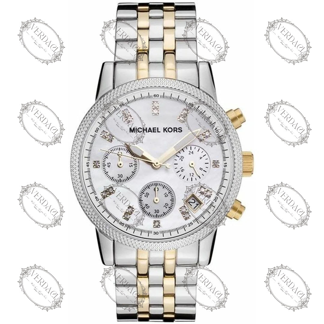 Michael Kors Ritz Bicolor Montre femme MK5057 Verdaci