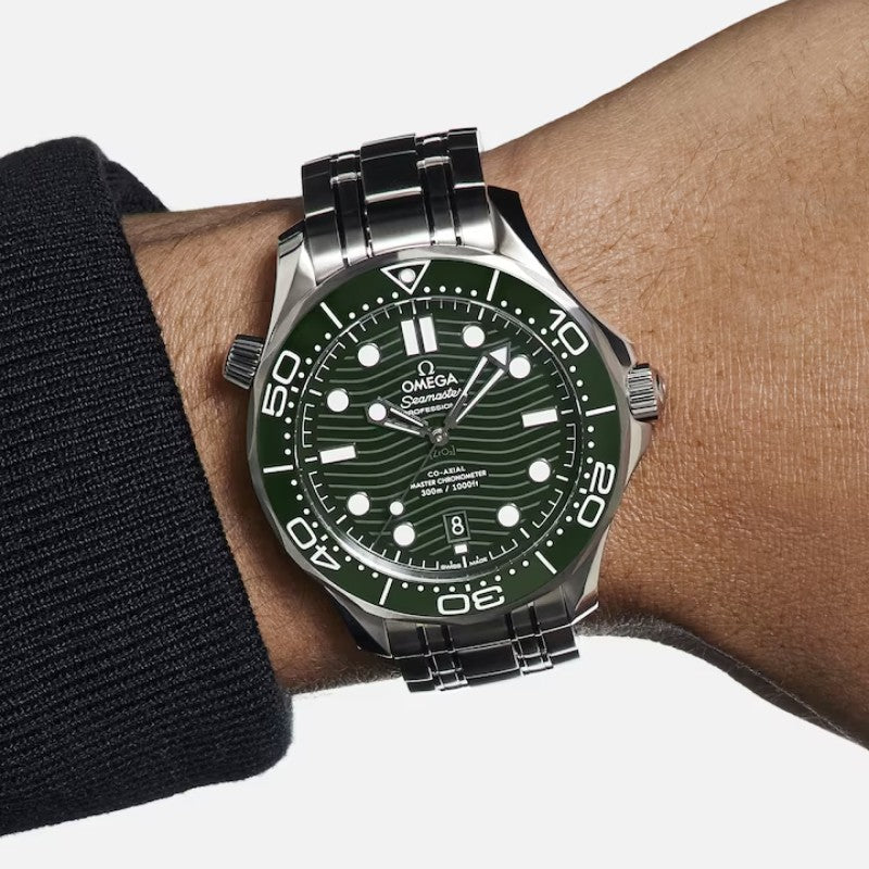 OMEGA Seamaster Green Dial Steel Bracelet