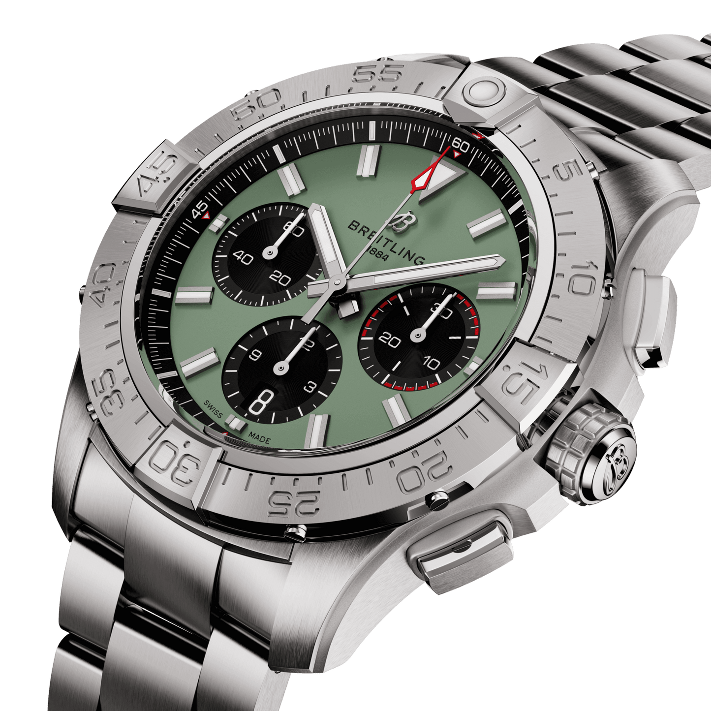Montre Breitling Avenger B01 Chronograph cadran vert