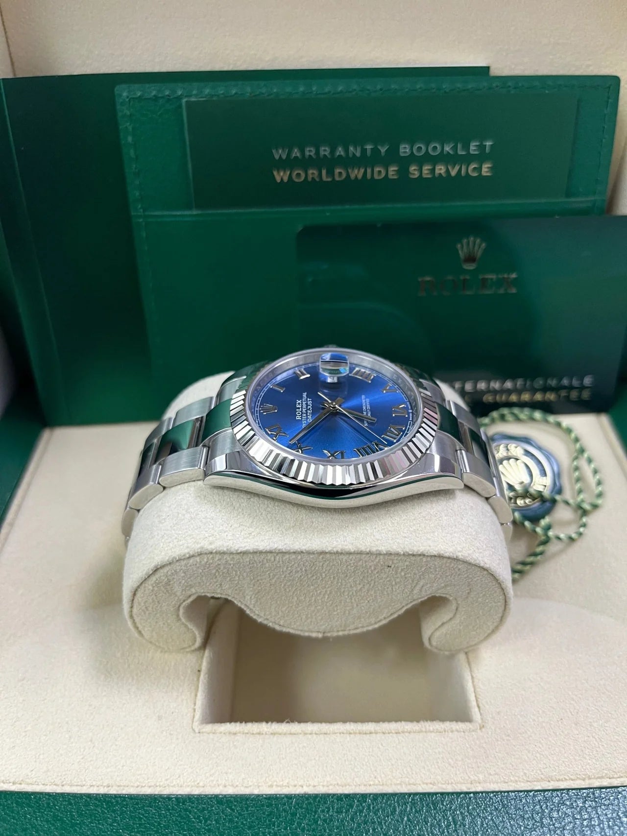Rolex Datejust Blue Roman Dial Oyster 126334