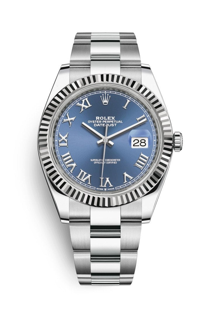 شاهد Datejust II 41mm 116334 بالأرقام الرومانية الزرقاء