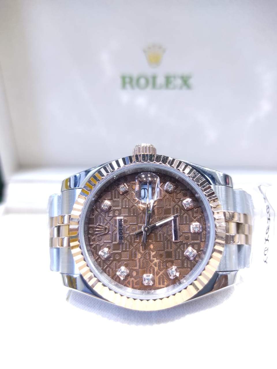 ديت جست 36 ملم 2 نغمات خلفية بنية للمرأة