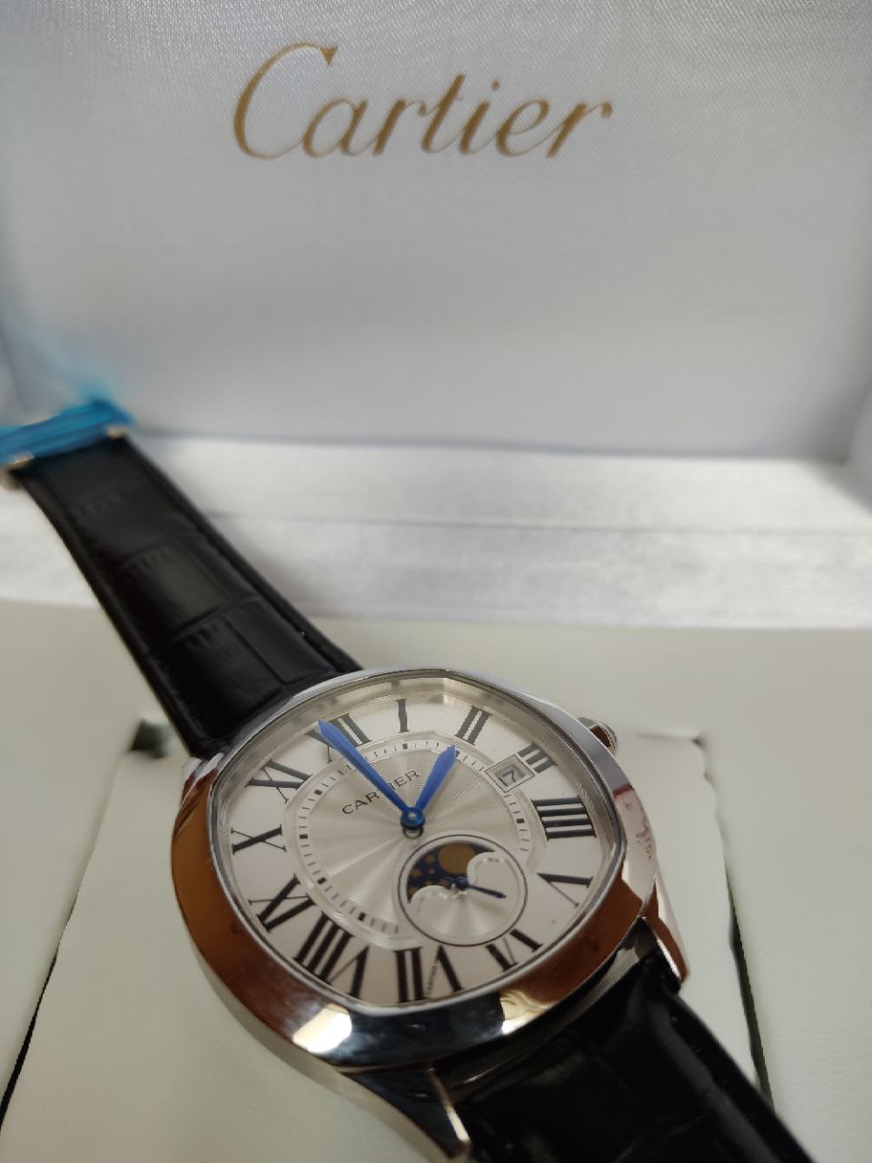 Cartier Drive Moon WSNM0008 Noir et Argenté