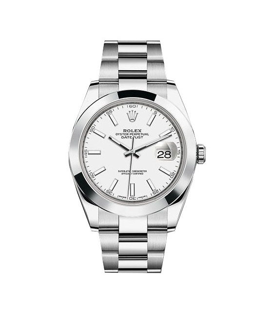DATEJUST 16200 أبيض للرجال