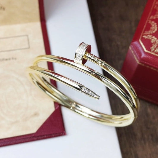 [Verdaci™]JUSTE BRACELET 3.5MM DOUBLE ROW DIAMOND