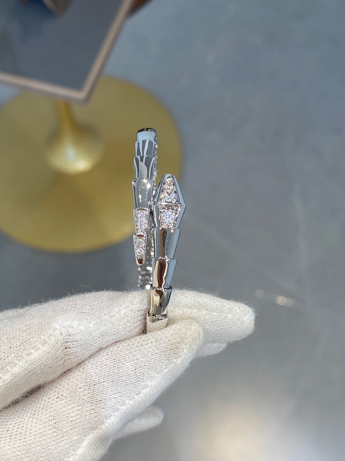 [Verdaci™]SERPENTI BRACELET DIAMONDS SILVER