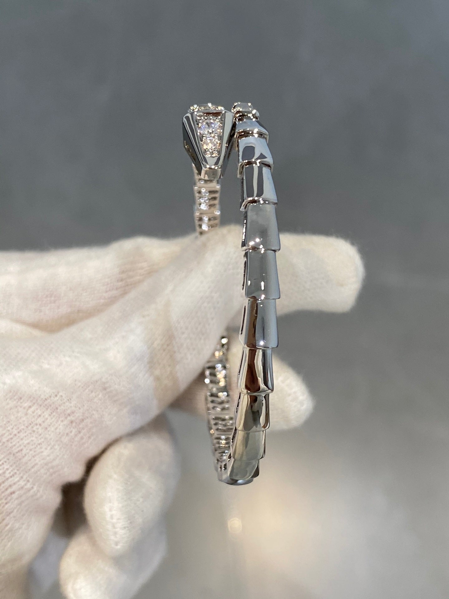 [Verdaci™]SERPENTI BRACELET DIAMONDS SILVER