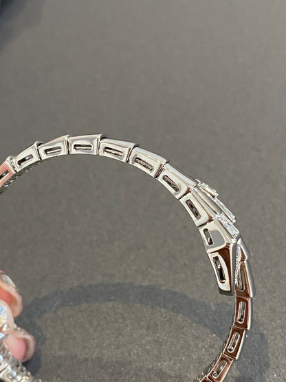 [Verdaci™]SERPENTI BRACELET DIAMONDS SILVER