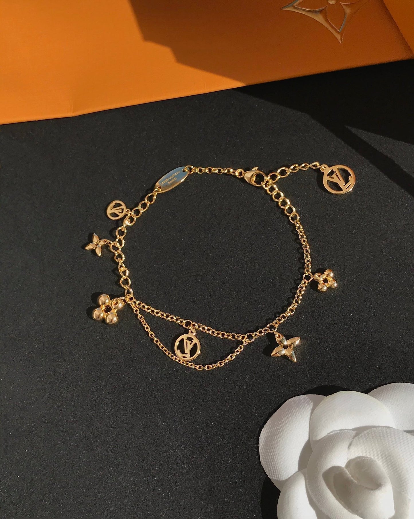[Verdaci™]BLOOMING PINK GOLD MOP BRACELET