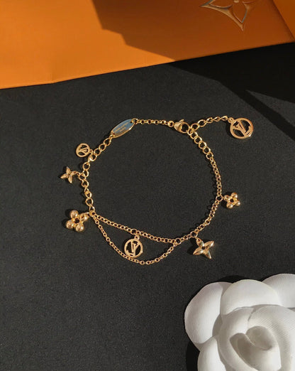 [Verdaci™]BLOOMING PINK GOLD MOP BRACELET