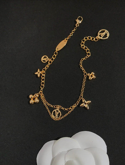 [Verdaci™]BLOOMING PINK GOLD MOP BRACELET