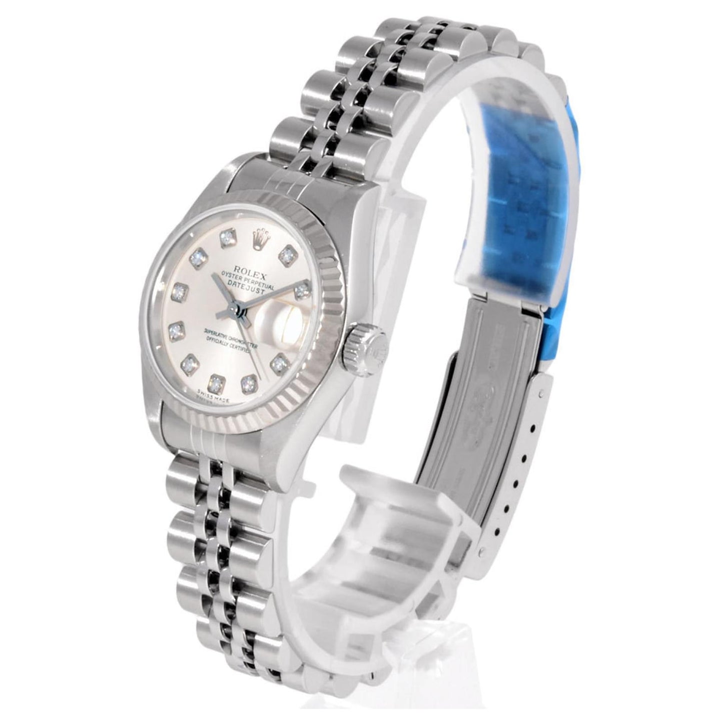 ROLEX DATEJUST WHITE DIAMOND DIAL JUBILEE