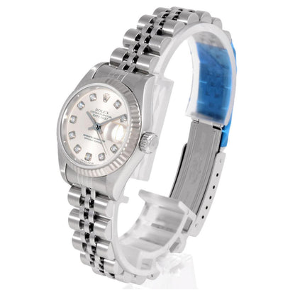 ROLEX DATEJUST WHITE DIAMOND DIAL JUBILEE