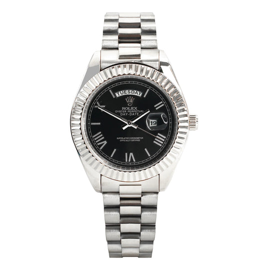 Rolex Day-Date Black Roman Dial