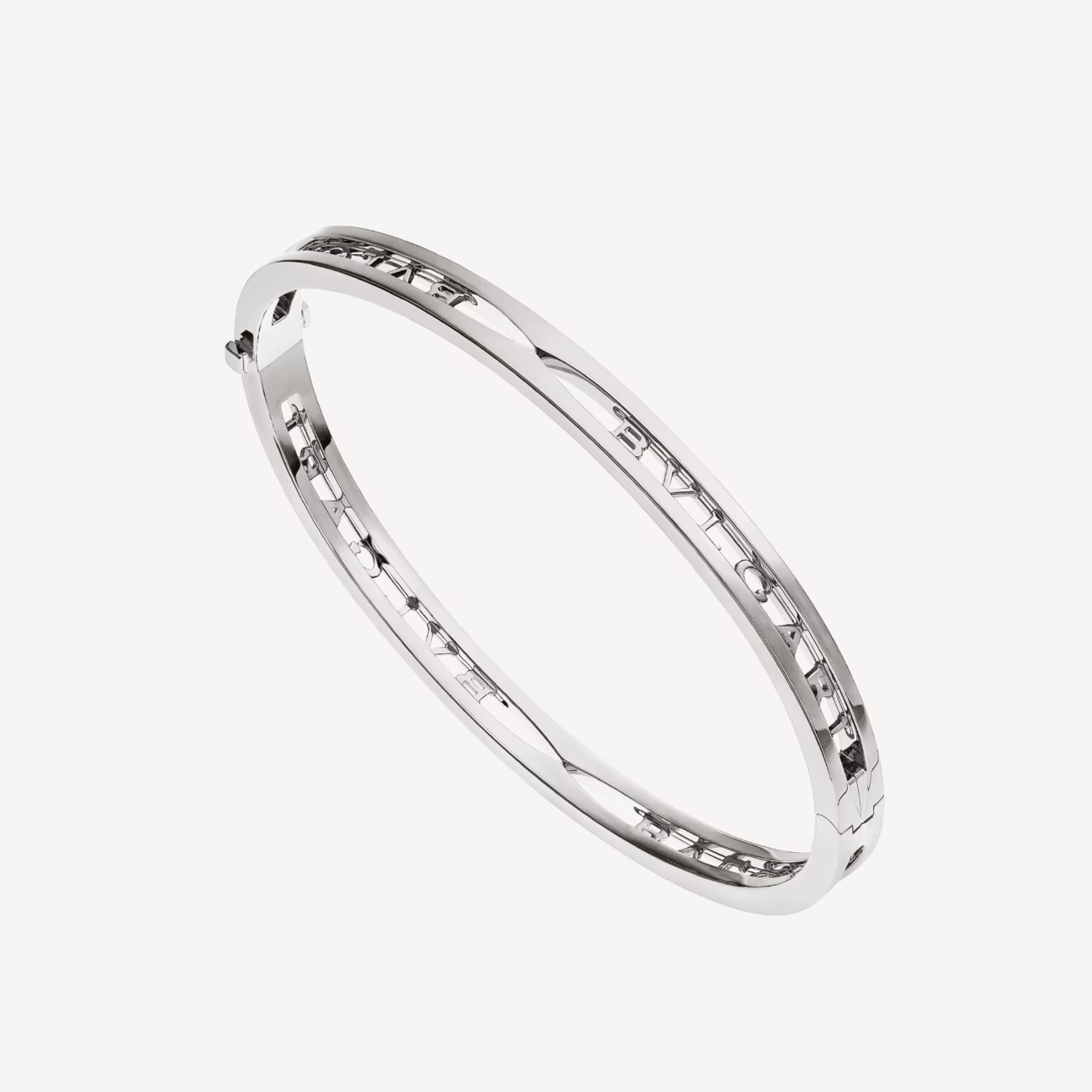 [Verdaci™]ZERO 1 SPIRAL LOGO SILVER BRACELET