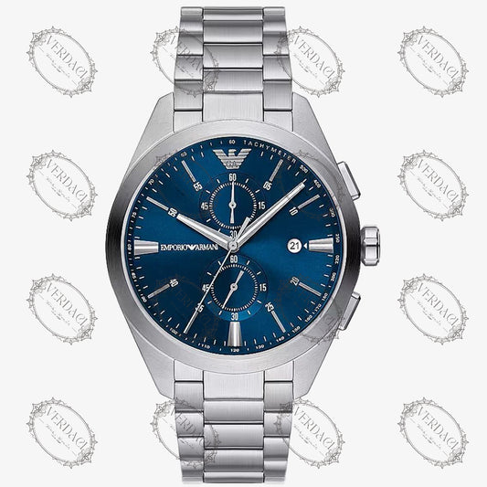 Emporio Armani Mens Claudio Blue Dial Watch AR11541