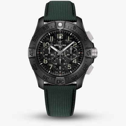 BREITLING SUPER AVENGER B01 CHRONOGRAPH 46 NIGHT MISSION GREEN