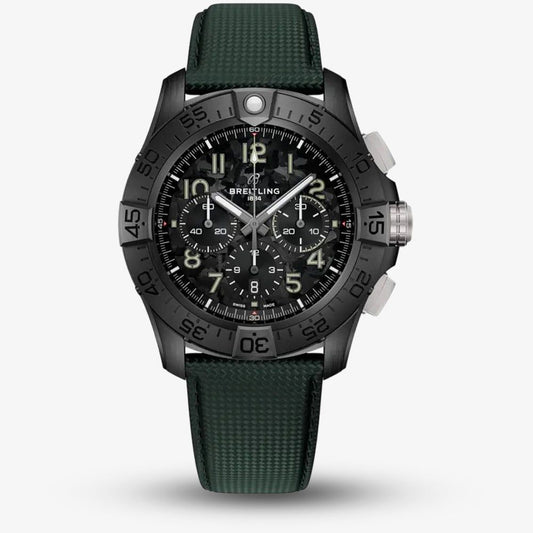 BREITLING SUPER AVENGER B01 CHRONOGRAPH 46 NIGHT MISSION GREEN