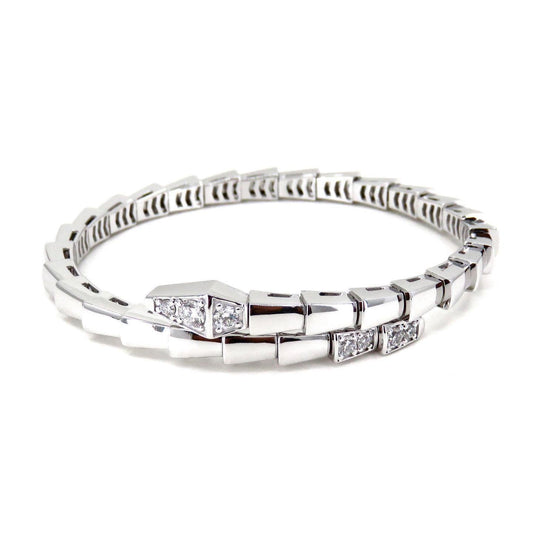[Verdaci™]SERPENTI BRACELET DIAMONDS SILVER