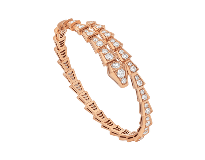 [Verdaci™]SERPENTI BRACELET 6.8MM PINK GOLD DIAMOND