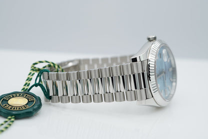 Rolex DAY DATE PLATINUM ICE BLUE