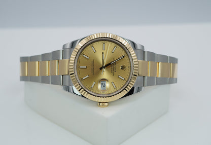 Rolex Datejust 126333 Stainless Steel - Gold Champagne Dial