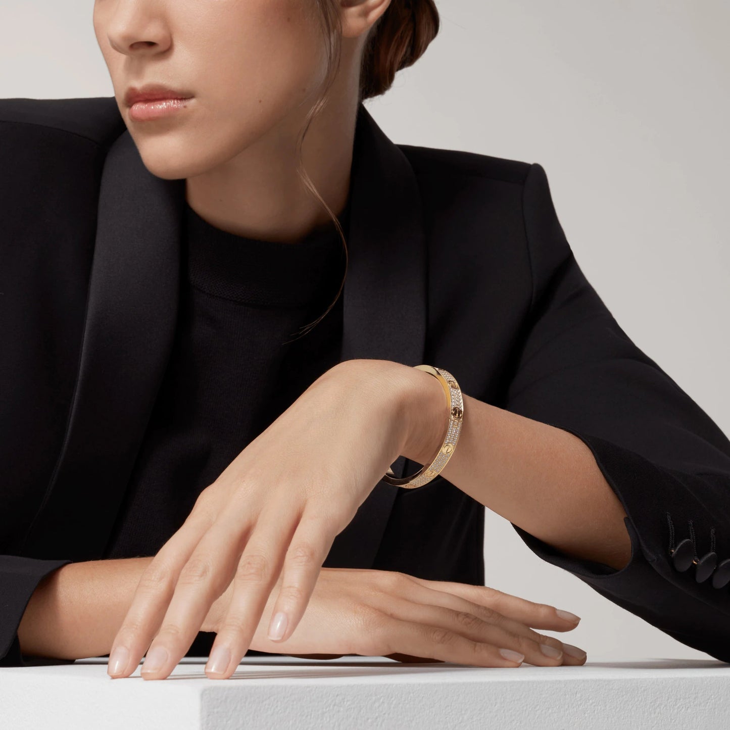 [Verdaci™]LOVE BRACELET 6.1MM DIAMOND-PAVED