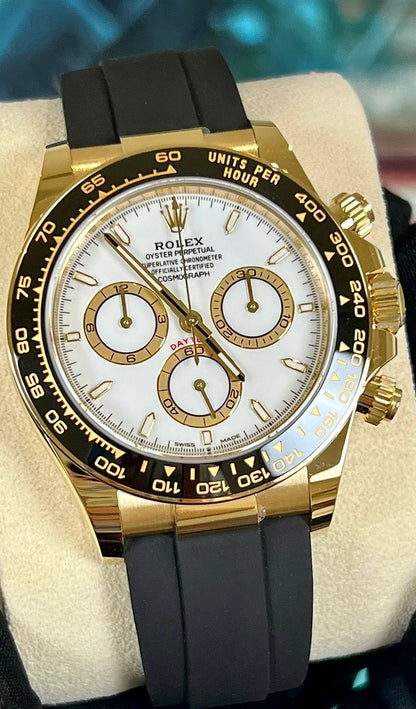 Rolex Daytona Yellow Gold White Dial 126518