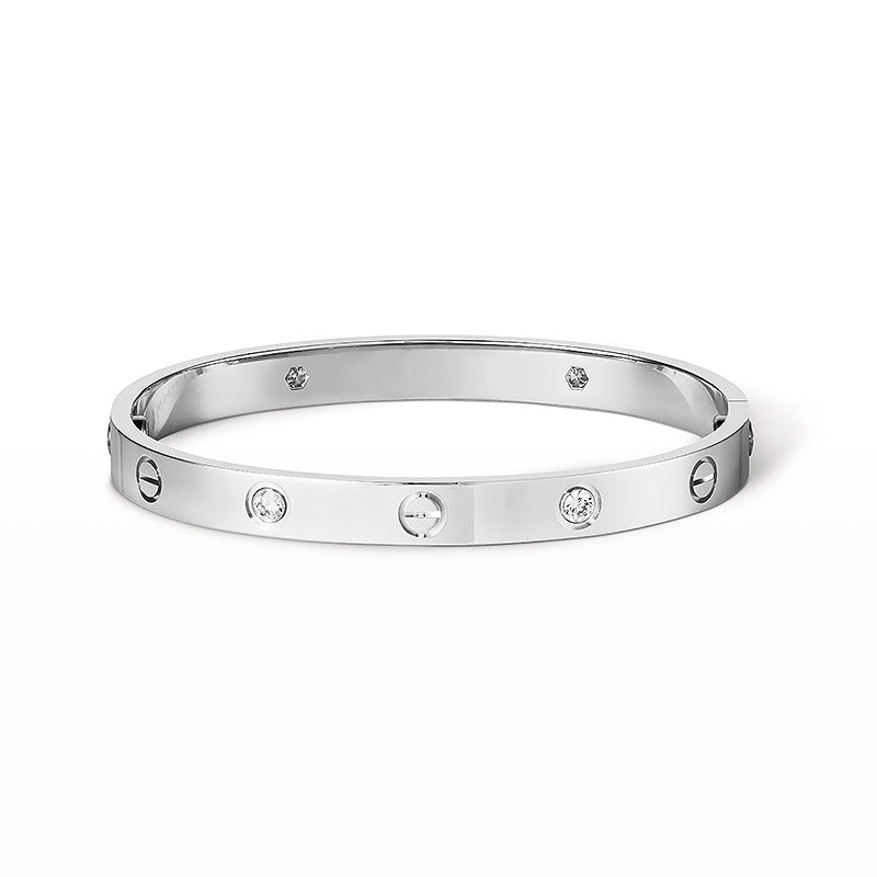 [Verdaci™]LOVE BRACELET 6.1MM 4 DIAMONDS
