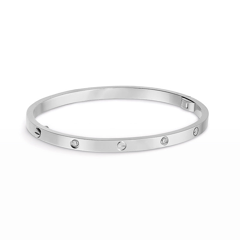 [Verdaci™]LOVE BRACELET 3.65MM 6 DIAMONDS