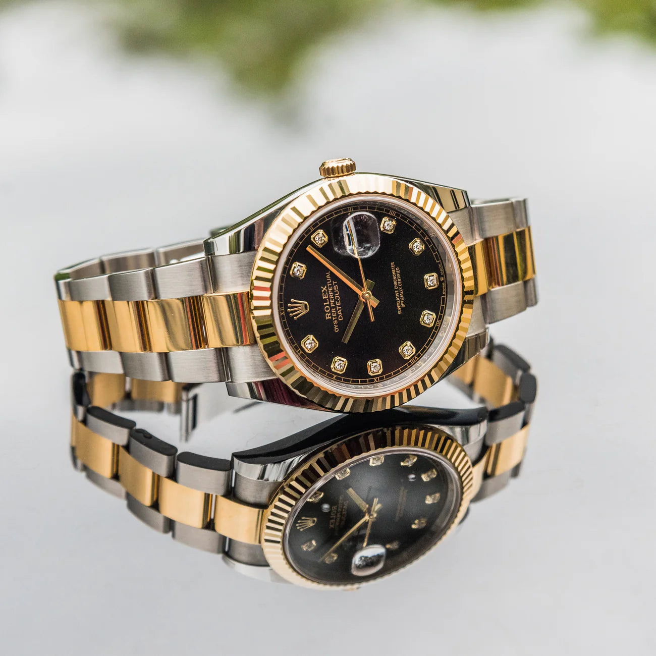 ROLEX DATEJUST BLACK DIAMOND DIAL OYSTER 126333