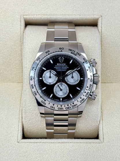 Rolex Daytona 40mm 126509 White Gold Black Dial