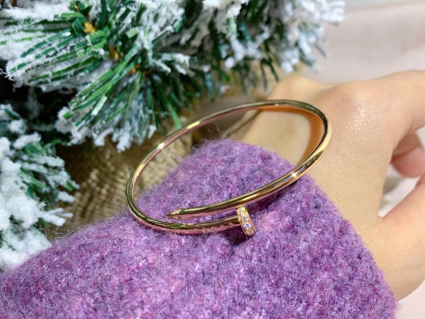 [Verdaci™]JUSTE BRACELET 2.5MM DIAMONDS