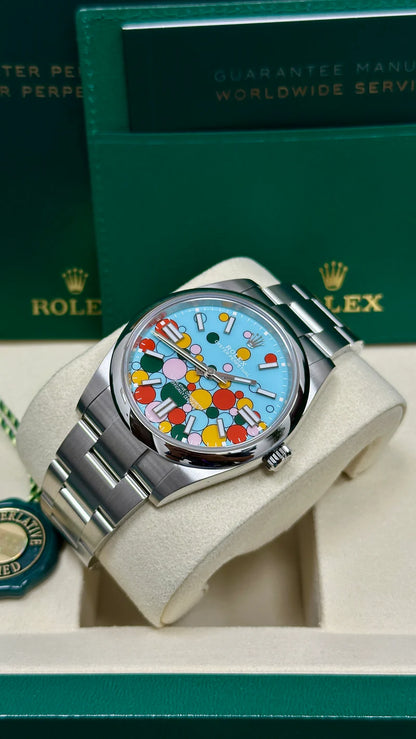 ROLEX OYSTER PERPETUAL 41MM CELEBRATION DIAL