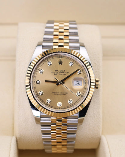 Rolex Datejust 41 Champagne Dial Two Tone Jubilee 126333