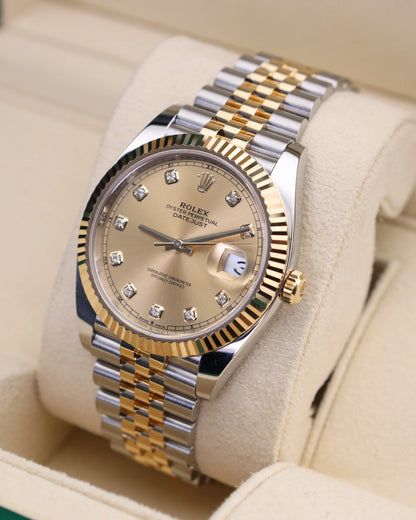 Rolex Datejust 41 Champagne Dial Two Tone Jubilee 126333