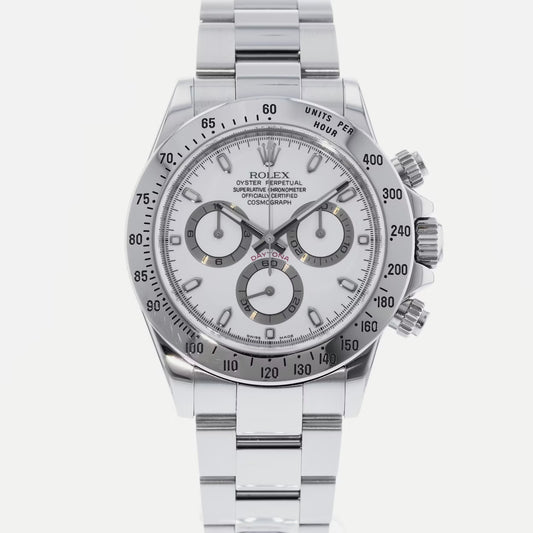 ROLEX DAYTONA OYSTER COSMOGRAPH STAINLESS STEEL APH CHROMALIGHT