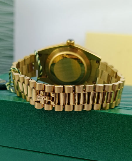 Rolex Day Date Yellow Gold Black Dial