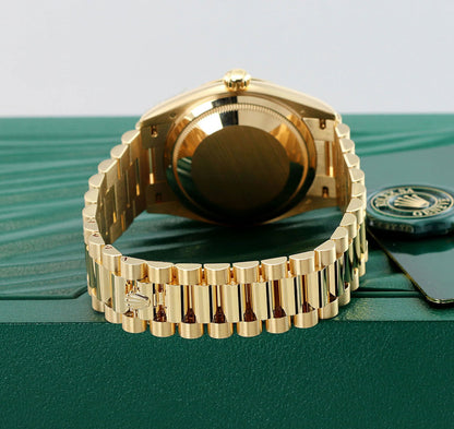 Rolex Day Date Yellow Gold 128238 Green