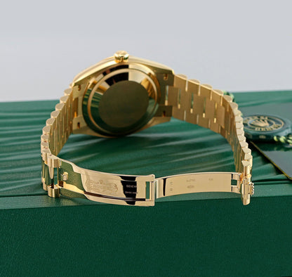 Rolex Day Date Yellow Gold 128238 Green