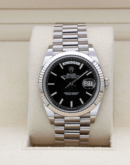 Rolex Day-Date 40mm  Black Dial