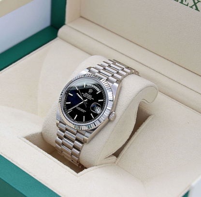 Rolex Day-Date 40mm  Black Dial