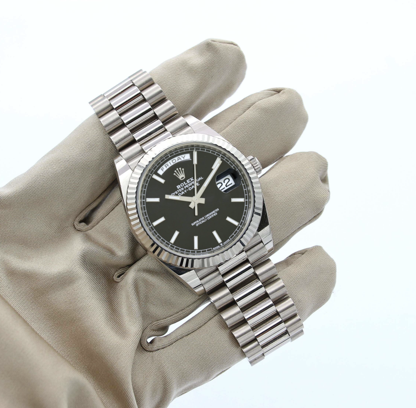 Rolex Day-Date 40mm  Black Dial