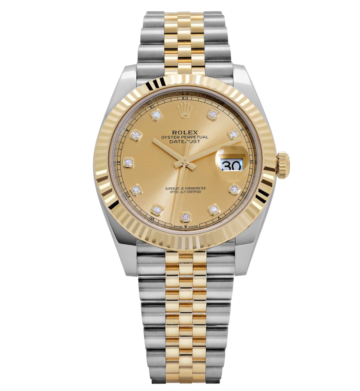 Rolex Datejust 41 Champagne Dial Two Tone Jubilee 126333