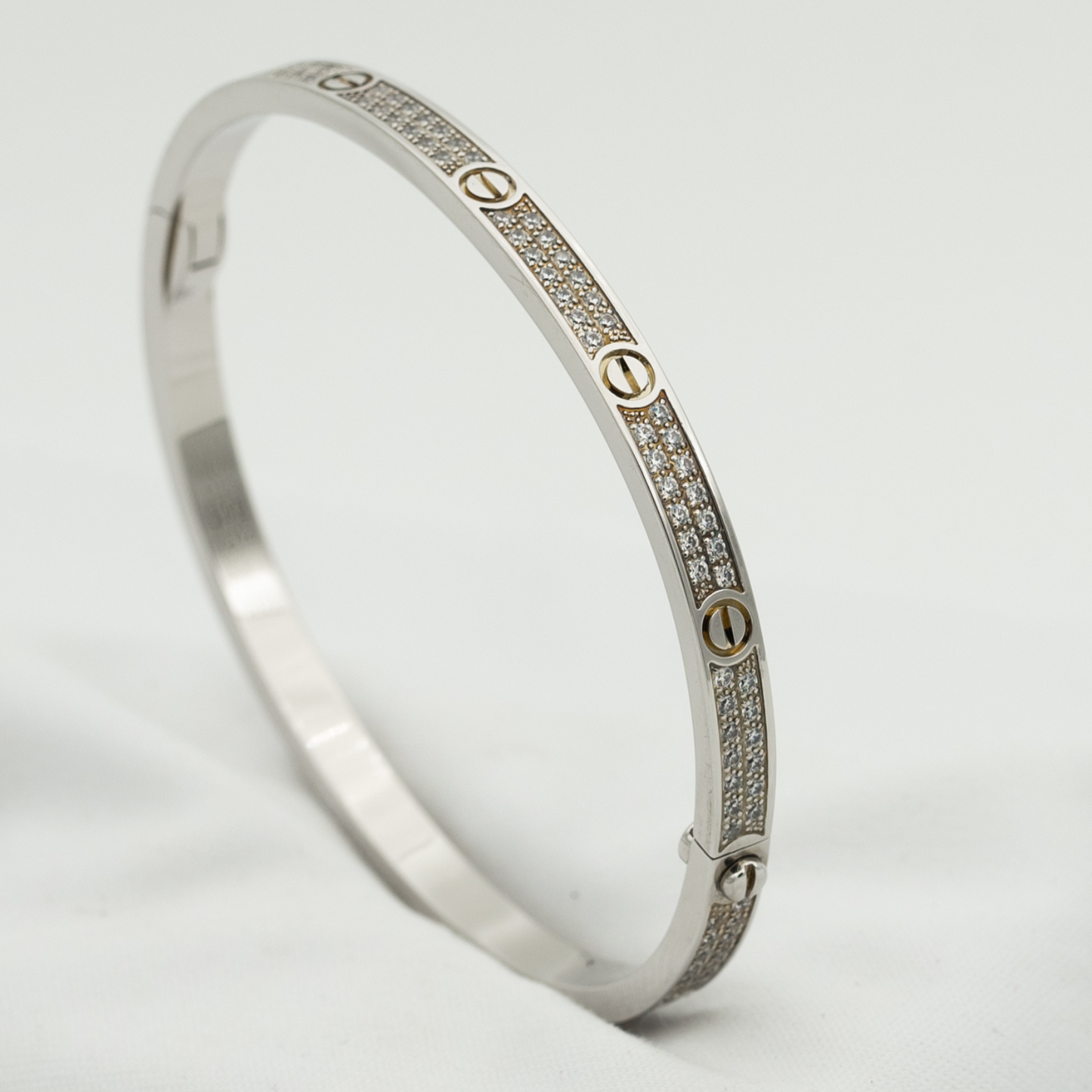 [Verdaci™]LOVE BRACELET 3.65MM DIAMOND-PAVED
