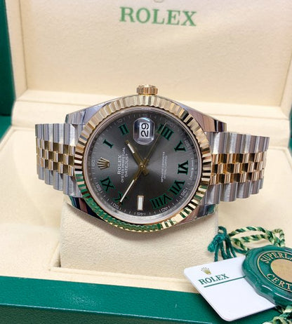 ROLEX DATEJUST 41 WIMBLEDON TWO-TONE