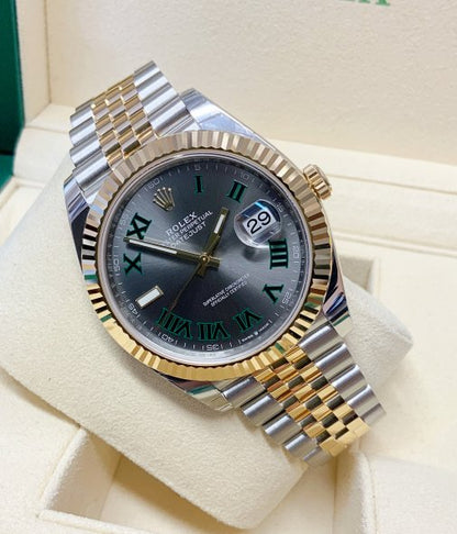 ROLEX DATEJUST 41 WIMBLEDON TWO-TONE