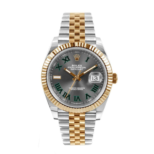 ROLEX DATEJUST 41 WIMBLEDON TWO-TONE