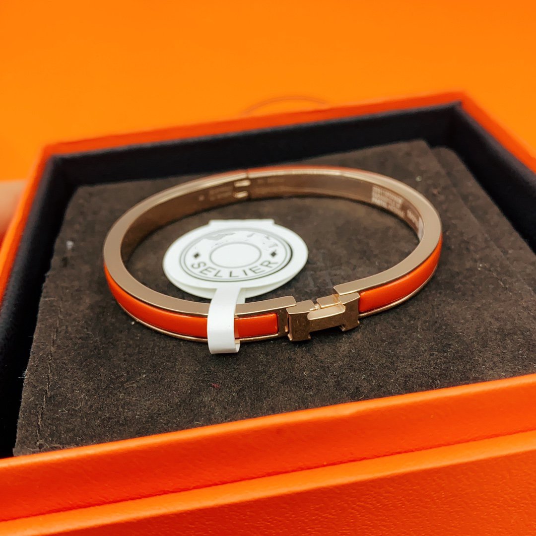 [Verdaci™]CLASSIC HM CLIC RED 8MM ENAMEL BRACELET